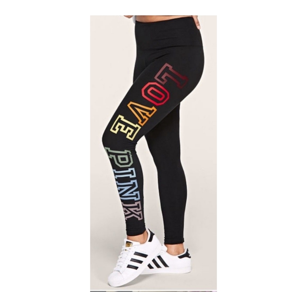 NWOT VS PINK Rainbow 🌈  Leggings XS